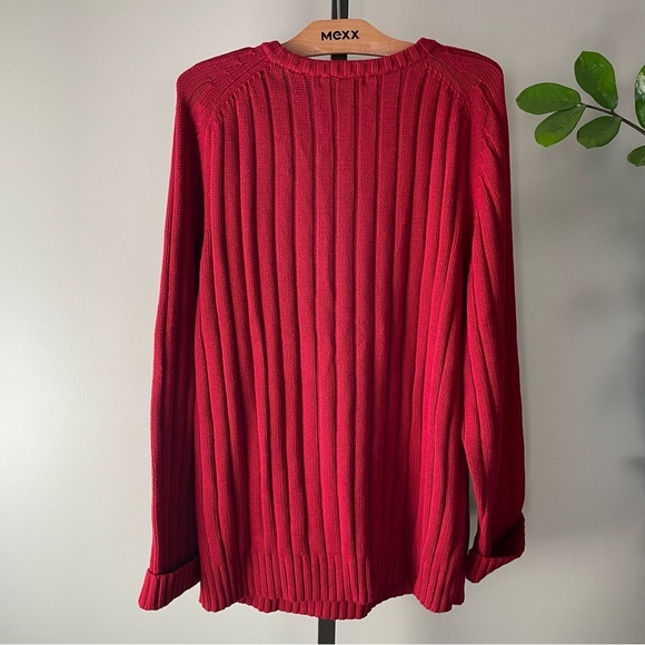 Retreat 100% Cotton Heavy Thick Cable Knit Chunky Sweater Mens XL - Picture 2 of 7